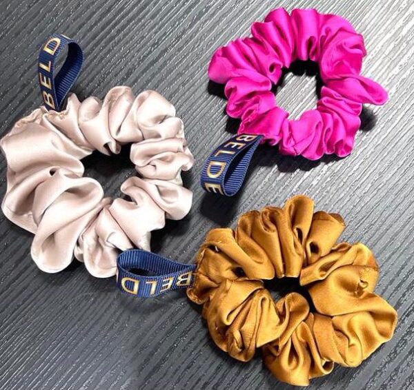 Get 7 Luxe Silk Hair Scrunchies - Image 2