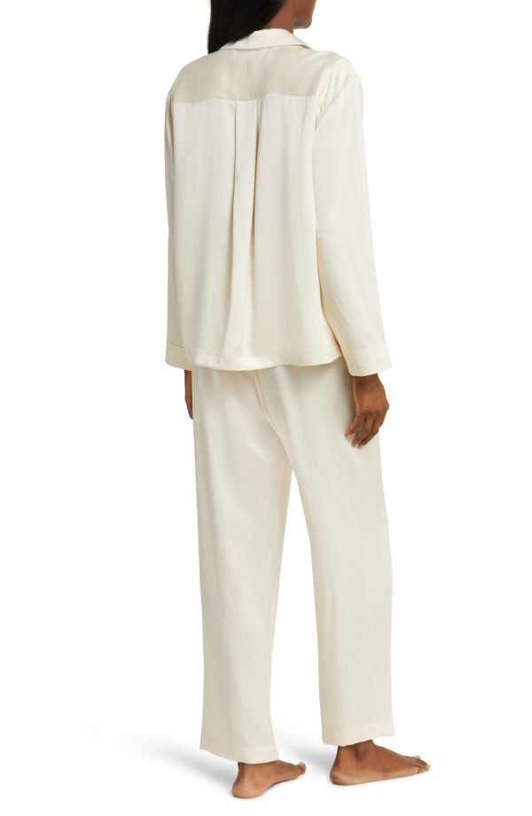 Button-Down Silk Shirt and Trouser Pajama set - Image 2