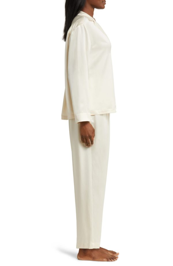 Button-Down Silk Shirt and Trouser Pajama set - Image 4